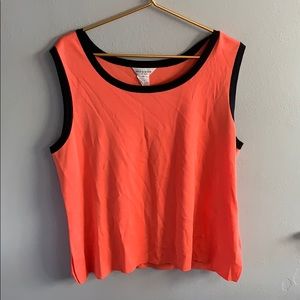 MISOOK Coral Tank Top With Black Trim